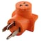 Ac Works Plug Adapter, 6-15/20R, 14-50P, 6-20P, 14-50P, 0 ft., Orange AD1450620 - alternate 4